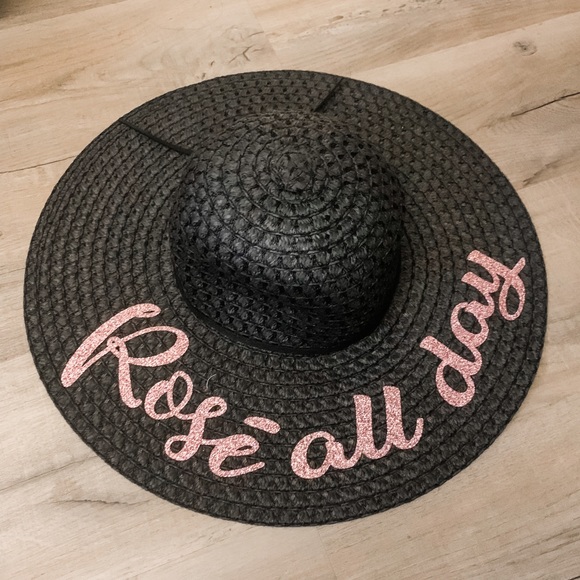 ☀️ Rosé All Day Floppy Beach Sun Hat ☀️ - Picture 7 of 11